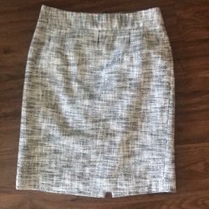 Banana Republic gray tweed pencil skirt size 0